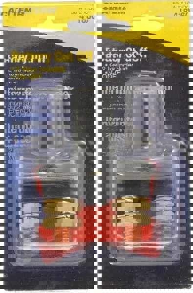 2 Position, 12 Volt, 50 Amp, 1/2 Hole Diam, Battery Cutoff Switch